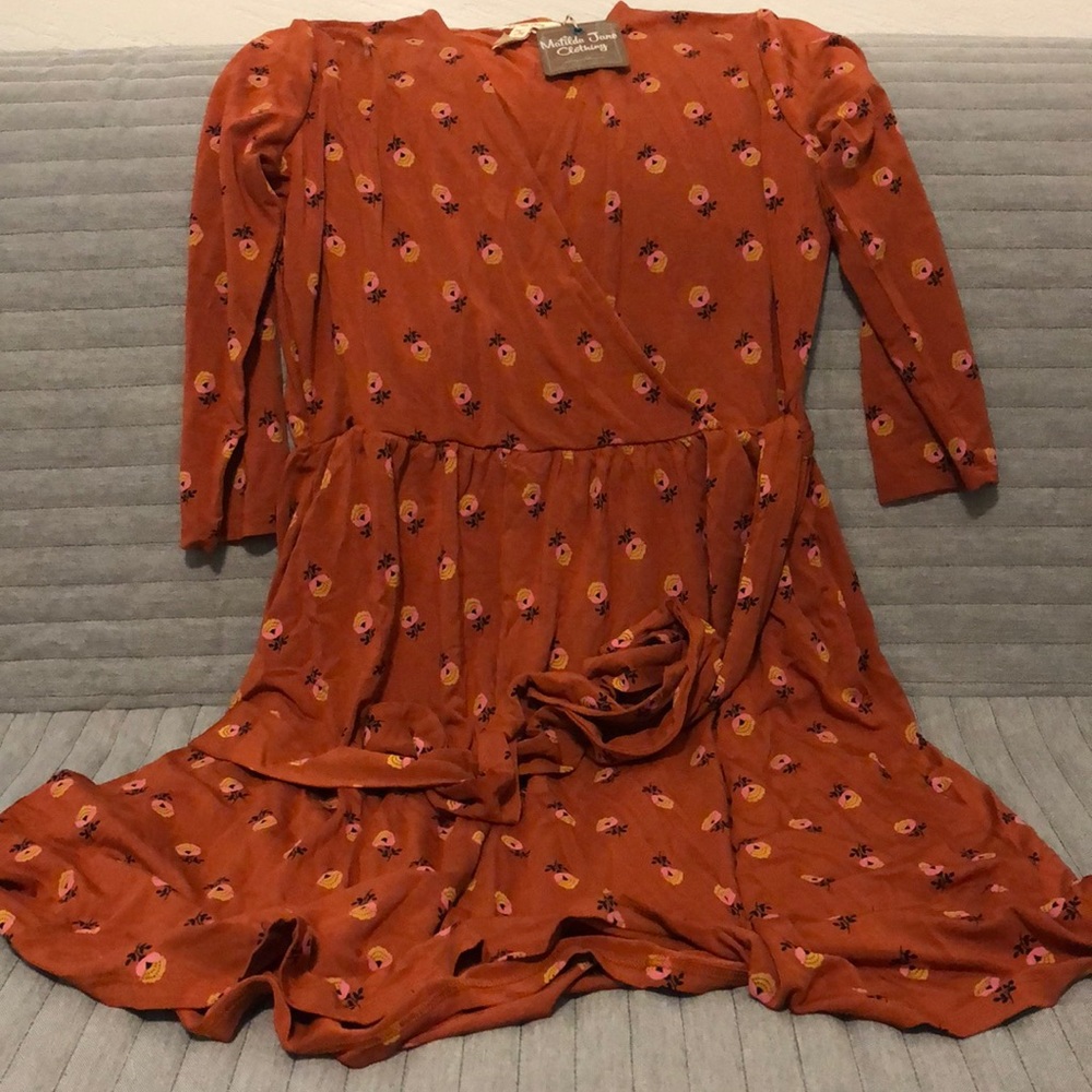 Matilda Jane orange floral dress